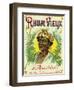 Rhum Vieux Martinique Brand Rum Label-Lantern Press-Framed Art Print