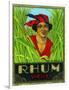 Rhum Vieux Rum Label-Lantern Press-Framed Art Print