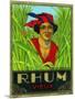 Rhum Vieux Rum Label-Lantern Press-Mounted Art Print