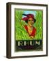 Rhum Vieux Rum Label-Lantern Press-Framed Art Print