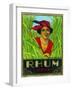 Rhum Vieux Rum Label-Lantern Press-Framed Art Print