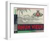 Rhum Vieux Rum Label-Lantern Press-Framed Art Print