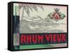 Rhum Vieux Rum Label-Lantern Press-Framed Stretched Canvas