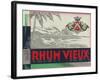 Rhum Vieux Rum Label-Lantern Press-Framed Art Print