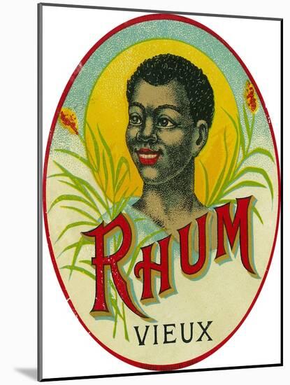 Rhum Vieux Rum Label-Lantern Press-Mounted Art Print