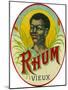 Rhum Vieux Rum Label-Lantern Press-Mounted Art Print