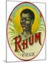 Rhum Vieux Rum Label-Lantern Press-Mounted Art Print