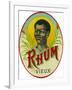 Rhum Vieux Rum Label-Lantern Press-Framed Art Print