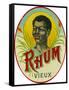 Rhum Vieux Rum Label-Lantern Press-Framed Stretched Canvas