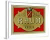 Rhum Vieux Rum Label-Lantern Press-Framed Art Print