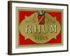 Rhum Vieux Rum Label-Lantern Press-Framed Art Print