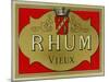 Rhum Vieux Rum Label-Lantern Press-Mounted Art Print