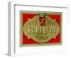 Rhum Vieux Rum Label-Lantern Press-Framed Premium Giclee Print