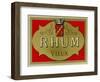 Rhum Vieux Rum Label-Lantern Press-Framed Art Print