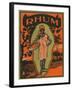 Rhum Woman with Basket of Fruit and Drinks Rum Label-Lantern Press-Framed Art Print