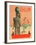 Rhum Woman with Sack on Head Rum Label-Lantern Press-Framed Art Print