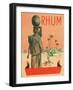 Rhum Woman with Sack on Head Rum Label-Lantern Press-Framed Art Print