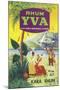 Rhum Yva Brand Rum Label-Lantern Press-Mounted Art Print