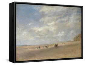 Rhyl Sands-David Cox-Framed Stretched Canvas