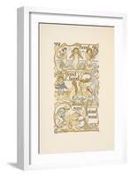 Rhyming Words Ending in the Letter D. Mermaids. Children Building Sand Castles On a Beach-Walter Crane-Framed Giclee Print