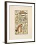 Rhyming Words Ending in the Letter L. a Boy With a Bell. an Old Woman and Her Cat-Walter Crane-Framed Giclee Print