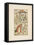 Rhyming Words Ending in the Letter L. a Boy With a Bell. an Old Woman and Her Cat-Walter Crane-Framed Stretched Canvas