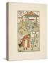 Rhyming Words Ending in the Letter L. a Boy With a Bell. an Old Woman and Her Cat-Walter Crane-Stretched Canvas