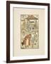 Rhyming Words Ending in the Letter L. a Boy With a Bell. an Old Woman and Her Cat-Walter Crane-Framed Giclee Print
