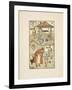 Rhyming Words Ending in the Letter L. a Boy With a Bell. an Old Woman and Her Cat-Walter Crane-Framed Giclee Print