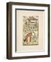 Rhyming Words Ending in the Letter L. a Boy With a Bell. an Old Woman and Her Cat-Walter Crane-Framed Giclee Print