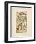 Rhyming Words Ending in the Letter L. a Boy With a Bell. an Old Woman and Her Cat-Walter Crane-Framed Giclee Print