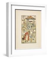 Rhyming Words Ending in the Letter L. a Boy With a Bell. an Old Woman and Her Cat-Walter Crane-Framed Giclee Print