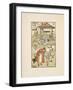 Rhyming Words Ending in the Letter L. a Boy With a Bell. an Old Woman and Her Cat-Walter Crane-Framed Giclee Print