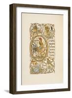 Rhyming Words Ending in the Letter N. To Illustrate the Use Of the Letter O. the Golden Primer-Walter Crane-Framed Giclee Print