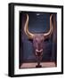 Rhyton in the Shape of a Bull's Head, from Knossos, Minoan, 1700-1400 BC (Marble and Gold)-null-Framed Giclee Print