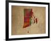 RI Colorful Counties-Red Atlas Designs-Framed Giclee Print