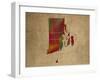 RI Colorful Counties-Red Atlas Designs-Framed Giclee Print