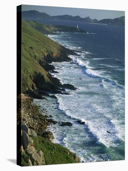 Ria De Vigo, Cape Home and the Islas Cies, of the Rias Bajas, the Lower Estuaries, Galicia, Spain-Maxwell Duncan-Stretched Canvas