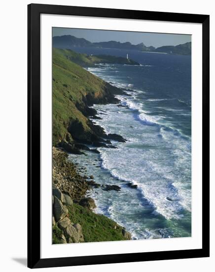Ria De Vigo, Cape Home and the Islas Cies, of the Rias Bajas, the Lower Estuaries, Galicia, Spain-Maxwell Duncan-Framed Photographic Print