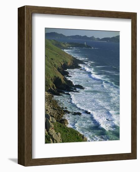 Ria De Vigo, Cape Home and the Islas Cies, of the Rias Bajas, the Lower Estuaries, Galicia, Spain-Maxwell Duncan-Framed Photographic Print