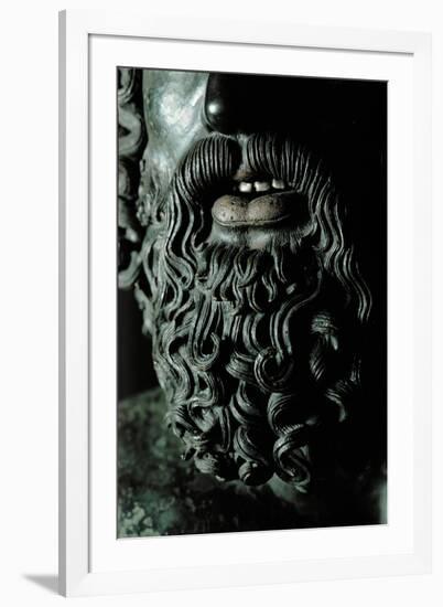 Riace Bronze (A), Beard of Man with Headband, Detail-Phidias-Framed Giclee Print