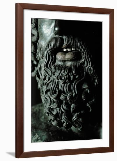 Riace Bronze (A), Beard of Man with Headband, Detail-Phidias-Framed Giclee Print