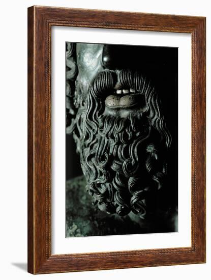 Riace Bronze (A), Beard of Man with Headband, Detail-Phidias-Framed Giclee Print