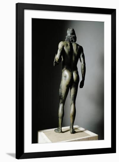 Riace Bronze (A), Bronze Statue of a Man with Headband-Phidias-Framed Giclee Print