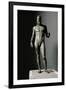 Riace Bronze (B), Bronze Statue of a Young Man with Helmet, More Than Life-Size, Found in 1972-Phidias-Framed Giclee Print