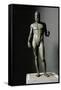 Riace Bronze (B), Bronze Statue of a Young Man with Helmet, More Than Life-Size, Found in 1972-Phidias-Framed Stretched Canvas