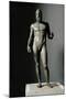 Riace Bronze (B), Bronze Statue of a Young Man with Helmet, More Than Life-Size, Found in 1972-Phidias-Mounted Giclee Print