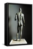 Riace Bronze (B), Bronze Statue of a Young Man with Helmet, More Than Life-Size, Found in 1972-Phidias-Framed Stretched Canvas