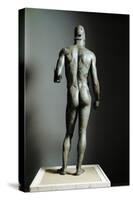 Riace Bronze (B), Bronze Statue of a Young Man with Helmet, More Than Life-Size, Found in 1972-Phidias-Stretched Canvas