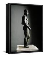 Riace Bronze (B), Bronze Statue of a Young Man with Helmet, More Than Life-Size, Found in 1972-Phidias-Framed Stretched Canvas